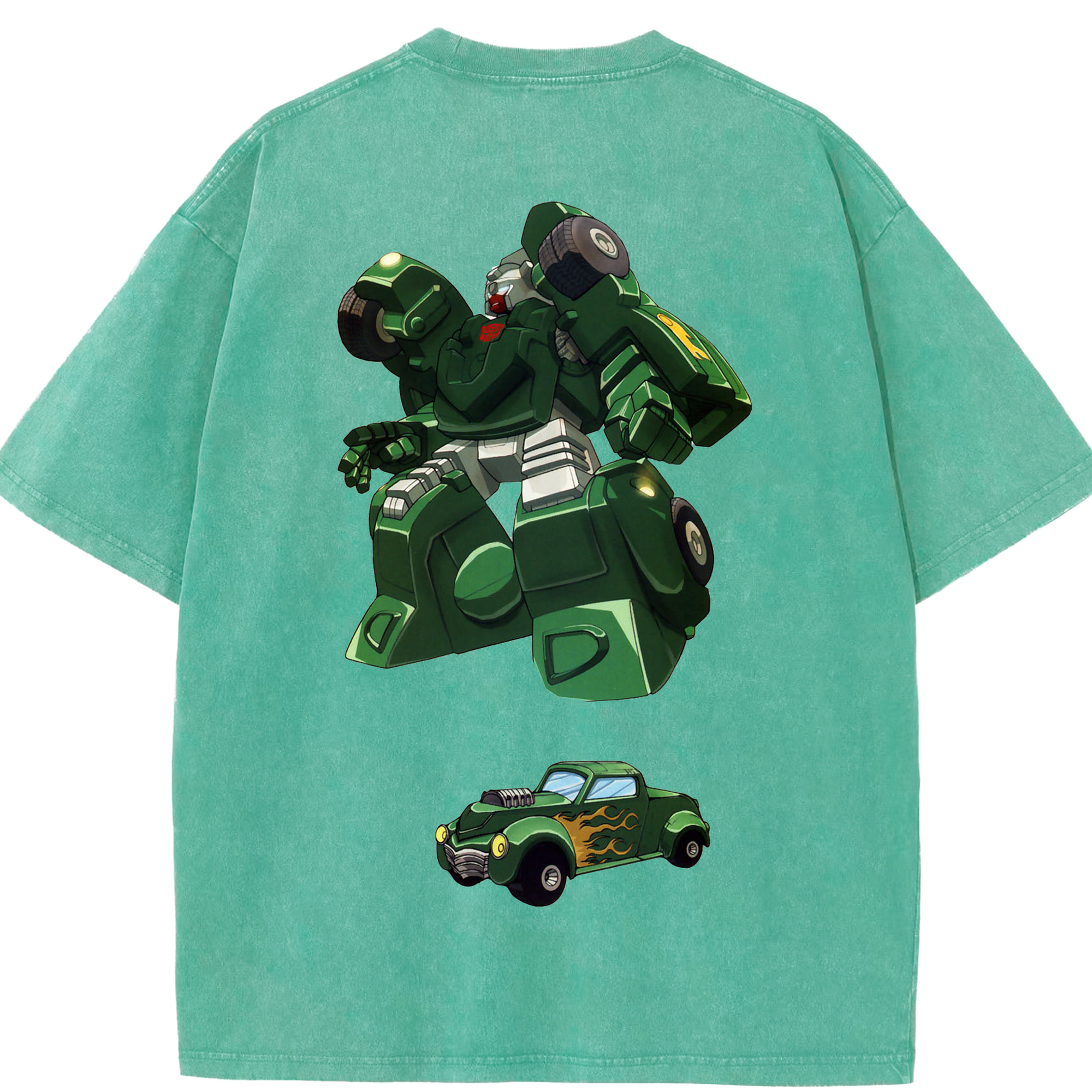 （画像用）  綿100% ヴィンテージ風 半袖Tシャツ（背面プリント）